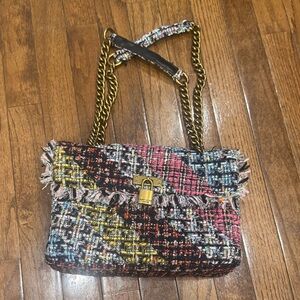 Kurt Geiger Chic Multicolor Tweed Shoulder Bag